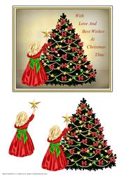 Vintage Christmas Scene