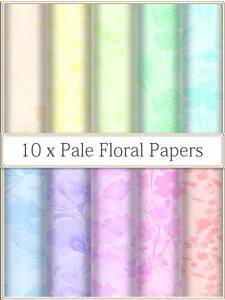 Pale Floral Papers