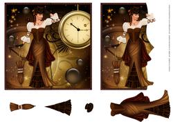 Steampunk Scalloped Envelope