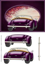 Purple Sports Car