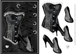 Corset, Bow and Shoes
