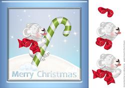 Christmas Bear and Candy