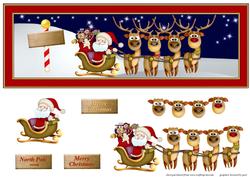Santa Large Dl Card