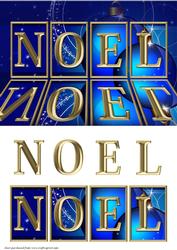 Blue Noel Card Front