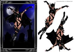 Bat Woman Quick Card