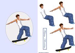 Skate Card Front