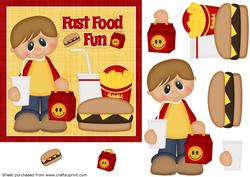 Fast Food Step by Step Card Front