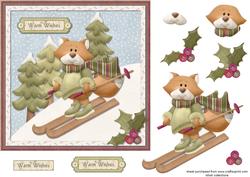 Festive Fox Card Front