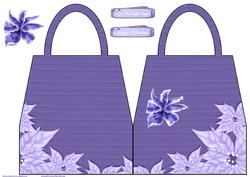 Lilac Leaves Shaped Card
