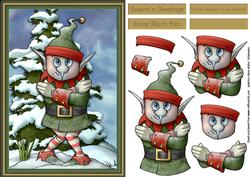 Shivering Elf Step by Step Card Front