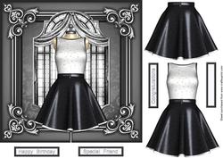 Retro Dress Card Front