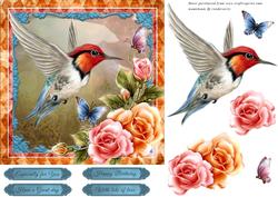 Humming Bird Topper