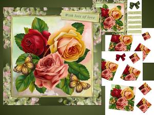 Vintage Roses Twisted Pyramid Kit