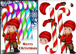Christmas Boy and Candy Cane