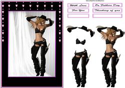 Cowgirl Card Front