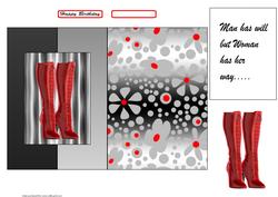 Red Boots Fold Back