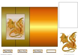 Dragon Fold Back Card