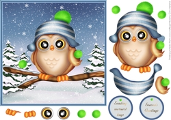 Winter Owl Warm Hugs