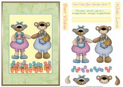 Garden Bears Card Front