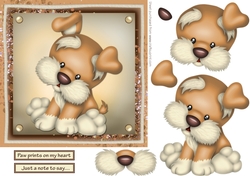Puppy dog card front