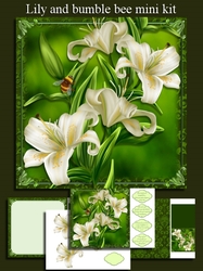 Lilies and bumble bee mini kit