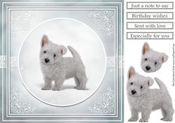Little puppy card front