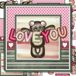 Valentine bear loves you