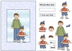 Worlds Best Dad Card Front