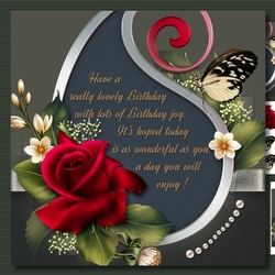 Birthday verse card front 2