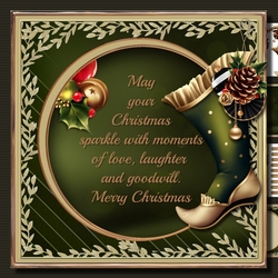 Christmas versed card front