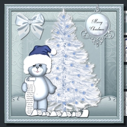 Christmas bear cub
