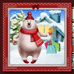 Polar bear presents