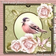 Finch and flowers mini kit