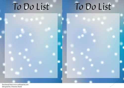 Christmas Blue To Do List x2 A5