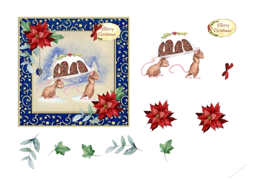 Mice with Christmas Pudding