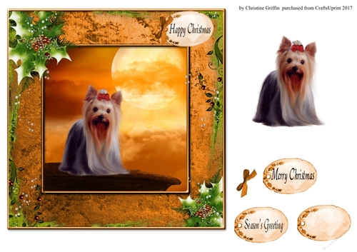 Christmas Yorkie