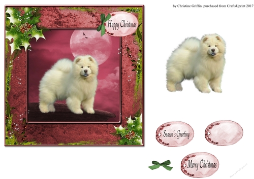 Cute Christmas Dog 2
