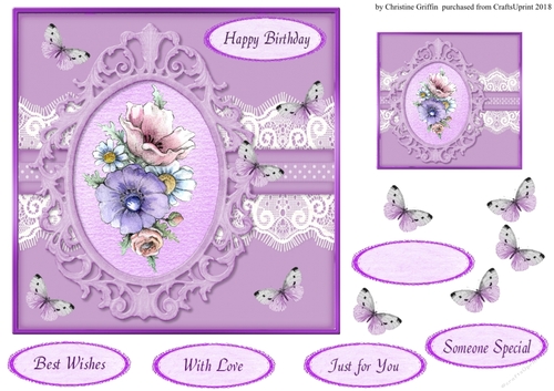 Flower & Butterflies 