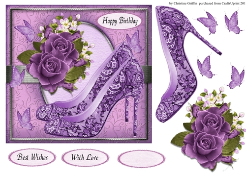 Purple Lace Shoes