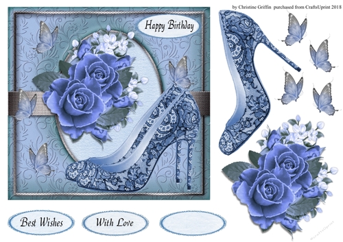 Blue Lace Shoes