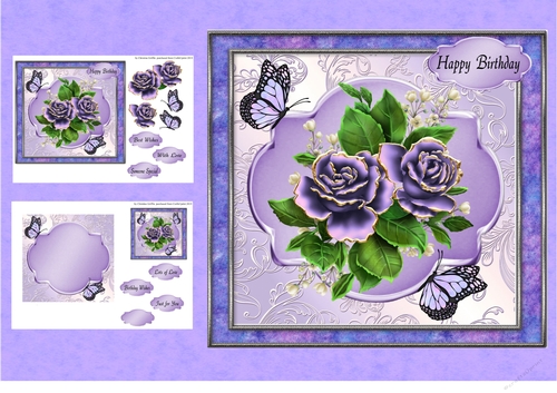 Purple Roses and Butterflies