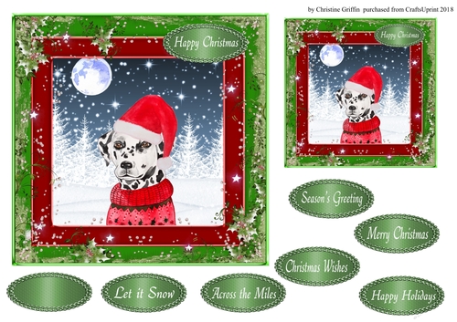 Christmas Dalmatian 3
