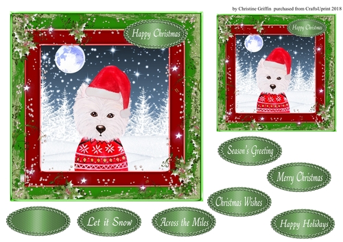 Christmas Westie 4