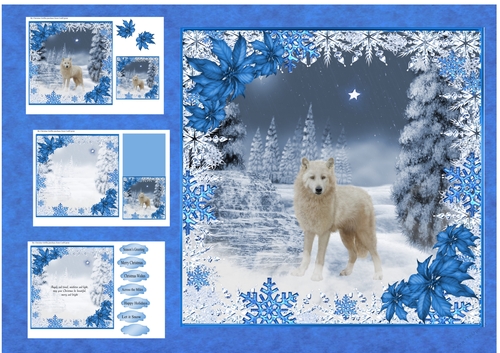 Blue & White Christmas 4