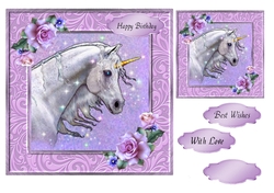  Unicorn and Roses