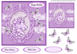 Cheeky Purple Unicorn