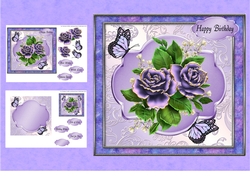 Purple Roses and Butterflies