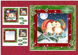 Sleeping Christmas Owls