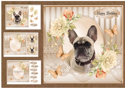 Cute Dog and Roses 5