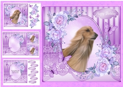 Cute Dog and Roses 10